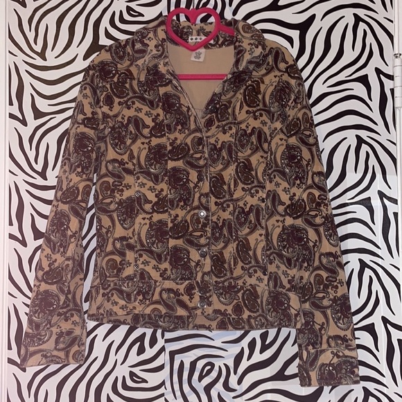 Paisley Corduroy jacket🖤 - Picture 7 of 10